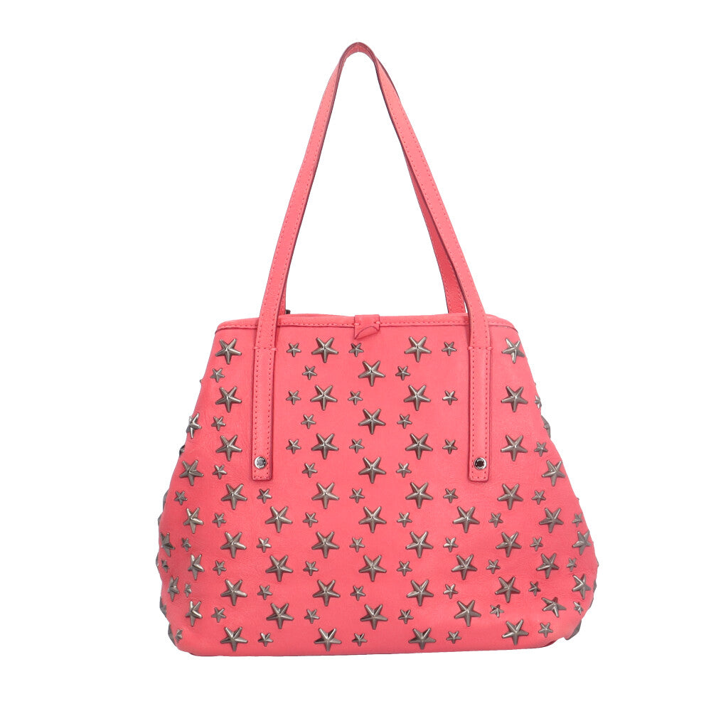 JIMMY CHOO ジミーチュウ ハンドバッグ レザー ピンク