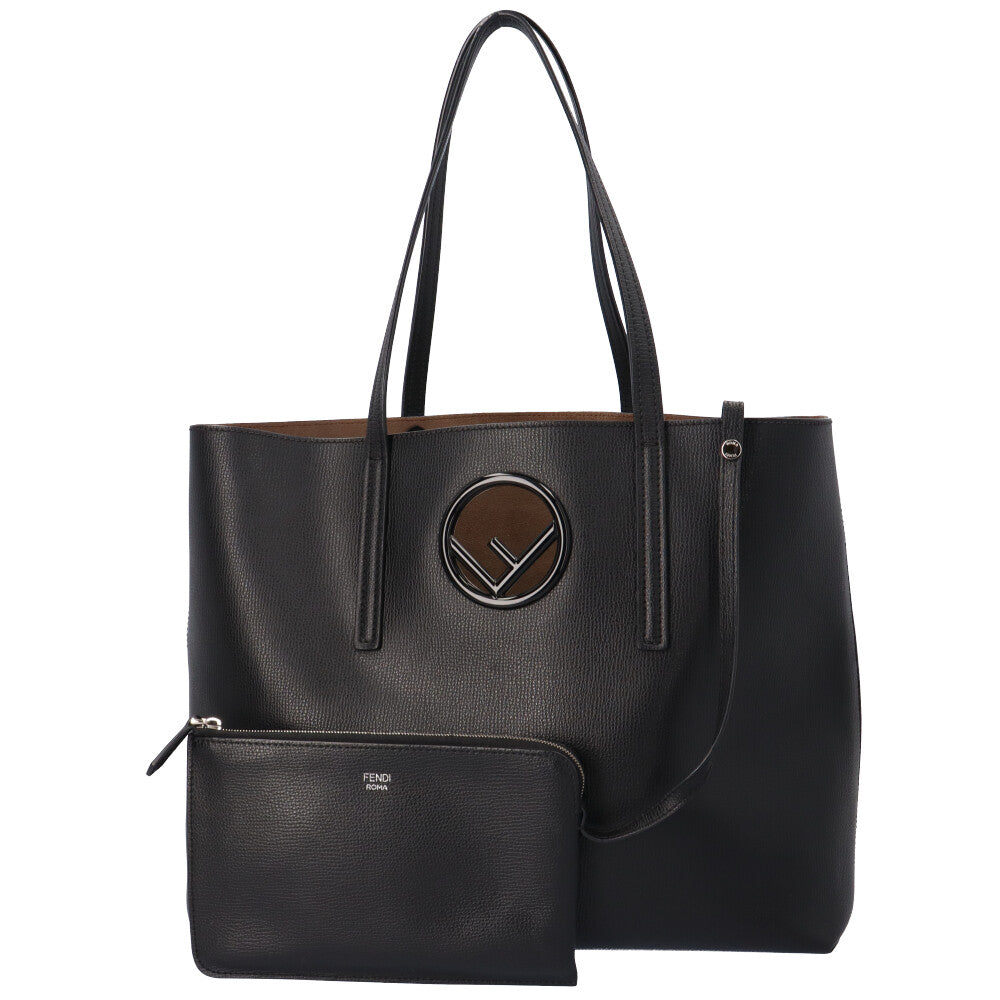 フェンディ トートバッグ レザー ブラック レディース FENDI 【中古