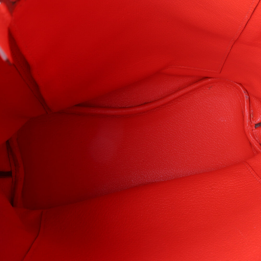 HERMES エルメス ソーケリー22 ショルダーバッグ レザー オレンジ