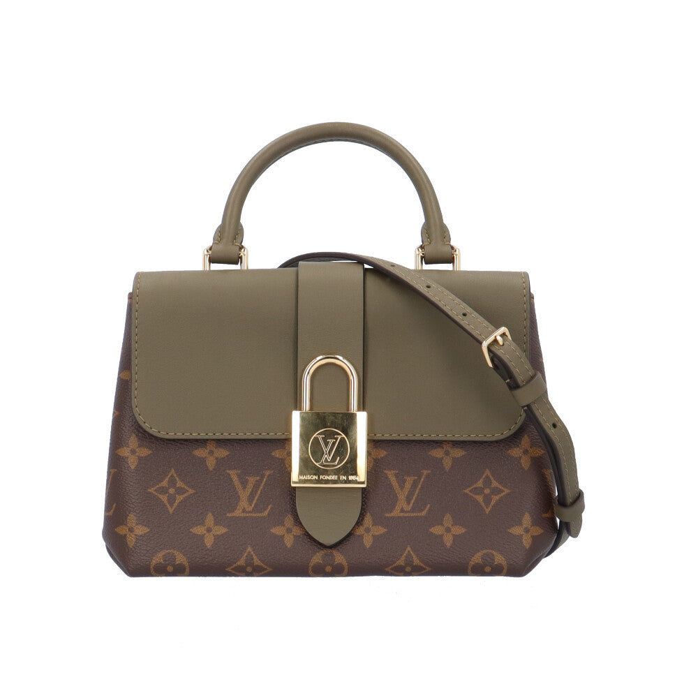 LOUIS VUITTON ルイヴィトン ロッキーBB モノグラム ショルダーバッグ モノグラムキャンバス ブラウン レディース 中古  【ショッピングローン36回無金利対象】