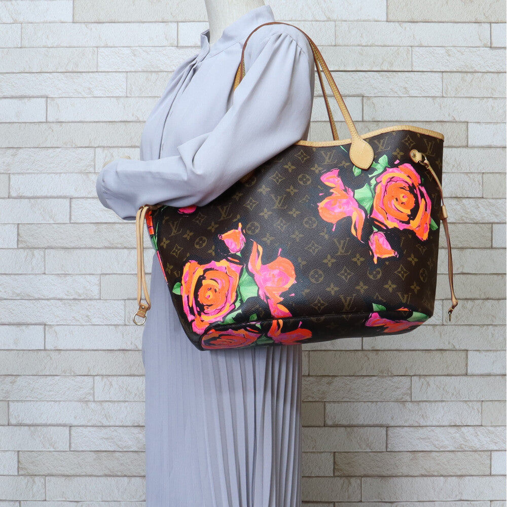 LOUIS VUITTON Louis Vuitton Neverfull MM Monogram Rose Tote Bag