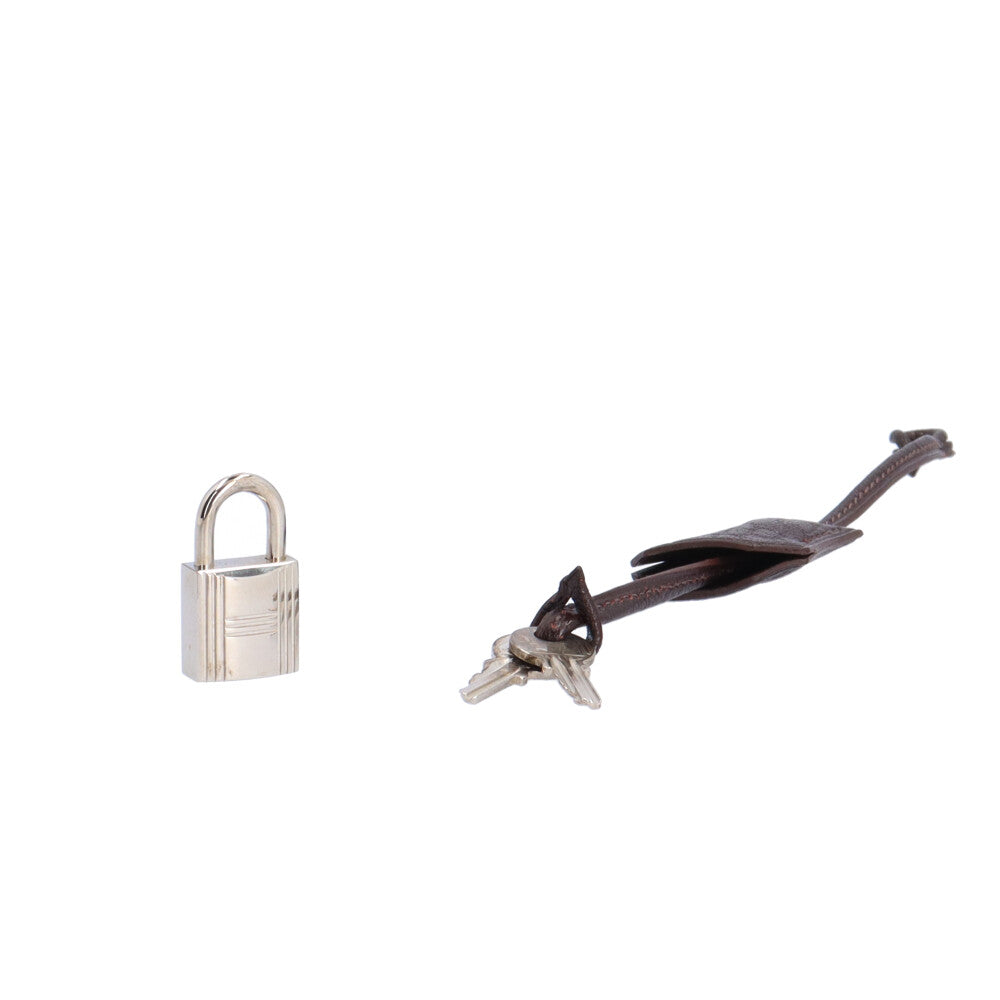 エルメス ケリー32 ショルダーバッグ レザー ブラウン レディース