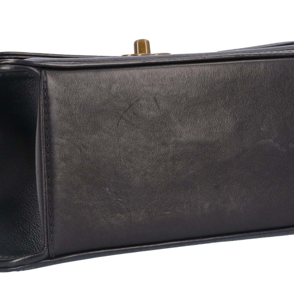 シャネル ショルダーバッグ シャネル レザー ブラック レディース