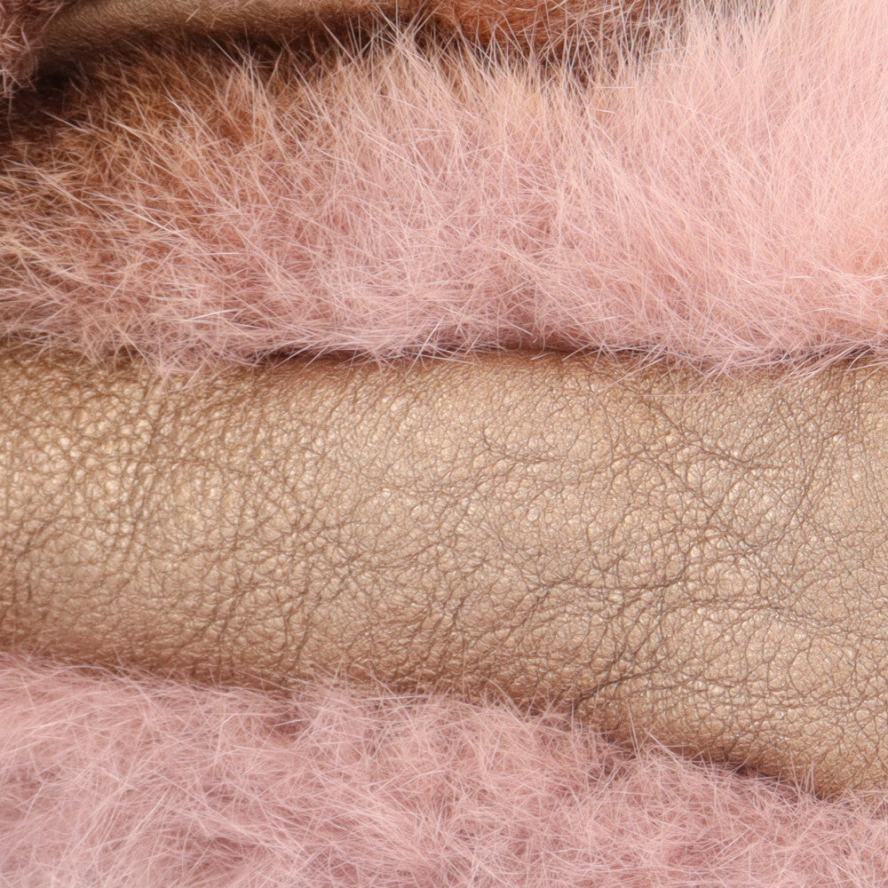 CHANEL Coco Mark fur bag shoulder bag fur brown ladies used