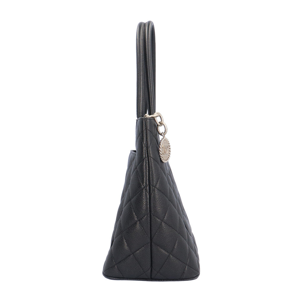 【正規品】シャネル 復刻 トートバッグ ココマーク キャビアスキン レザー 黒 シャネル 復刻トート トートバッグ シャネル キャビアスキン A01804