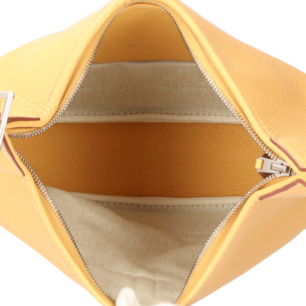 HERMES Hermes Trim 35 Shoulder Bag Torillon Clemence Yellow