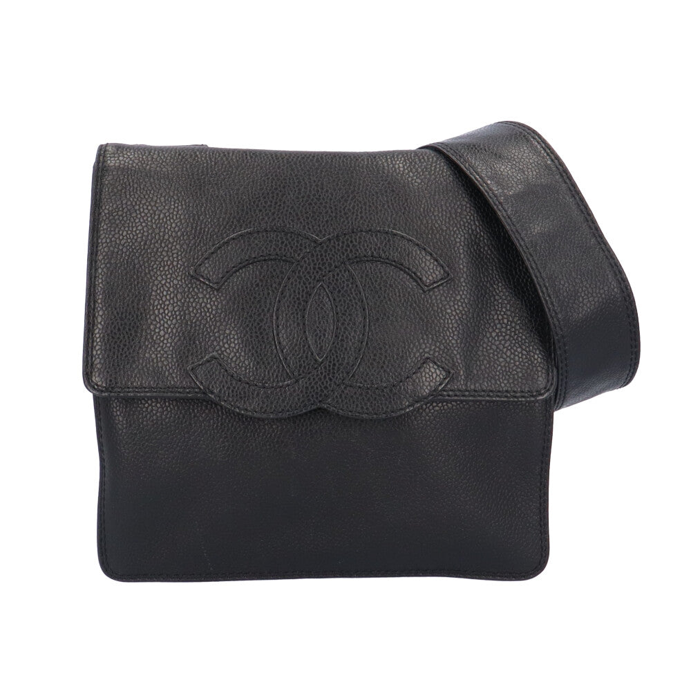 CHANEL シャネル ココマーク ショルダーバッグ キャビアスキン 