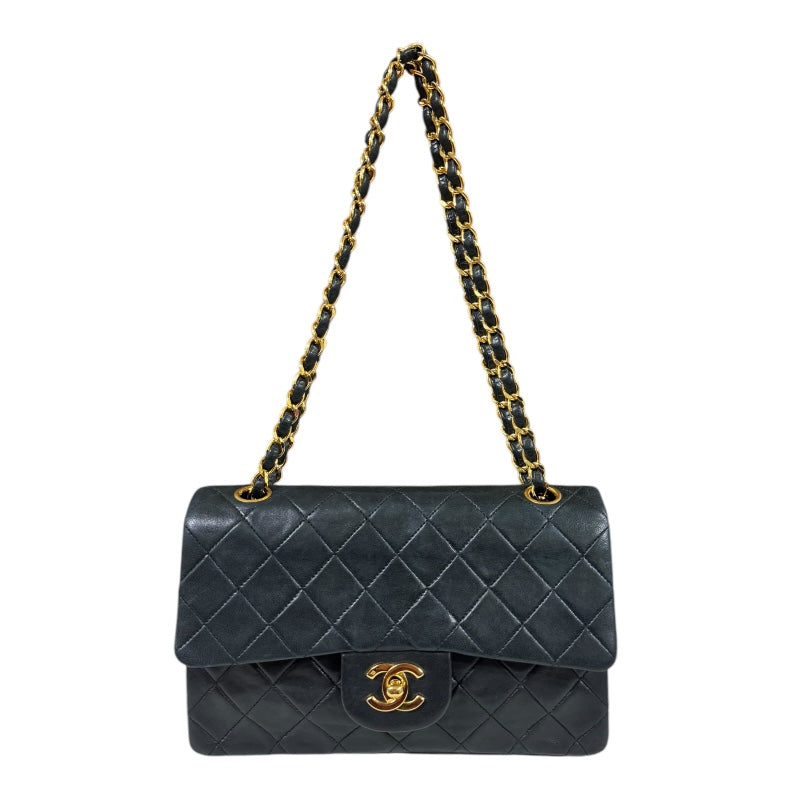 CHANEL シャネル マトラッセ ショルダーバッグ ラムスキン ブラック  