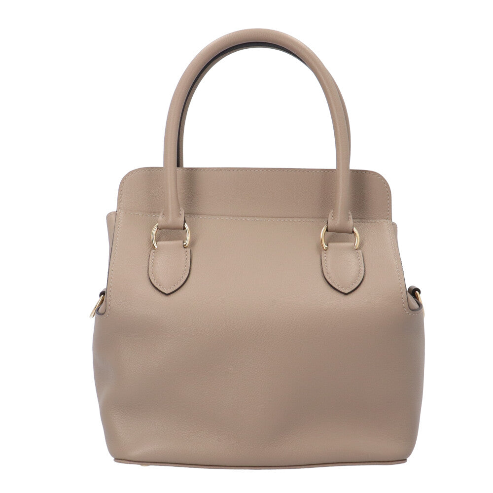 HERMES Toolbox 20 Shoulder Bag Swift Grey Women's Used