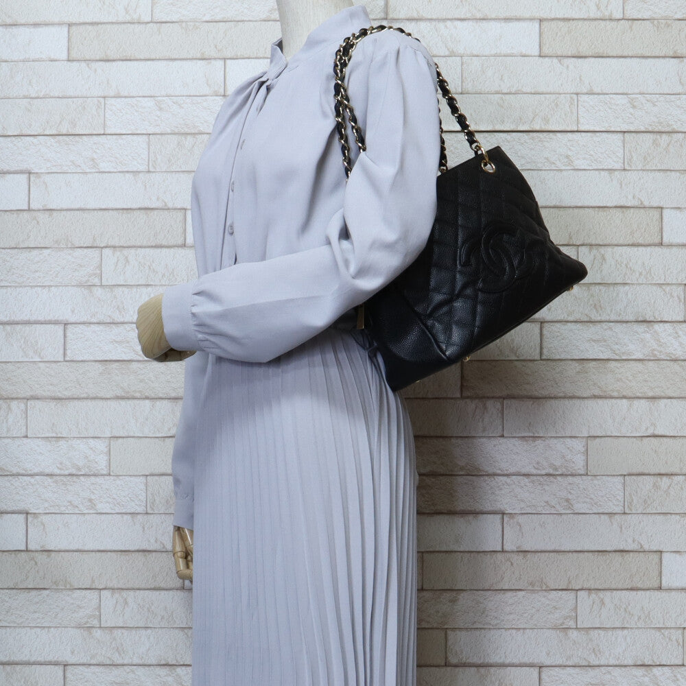 CHANEL シャネル PSTトート マトラッセ ショルダーバッグ キャビア