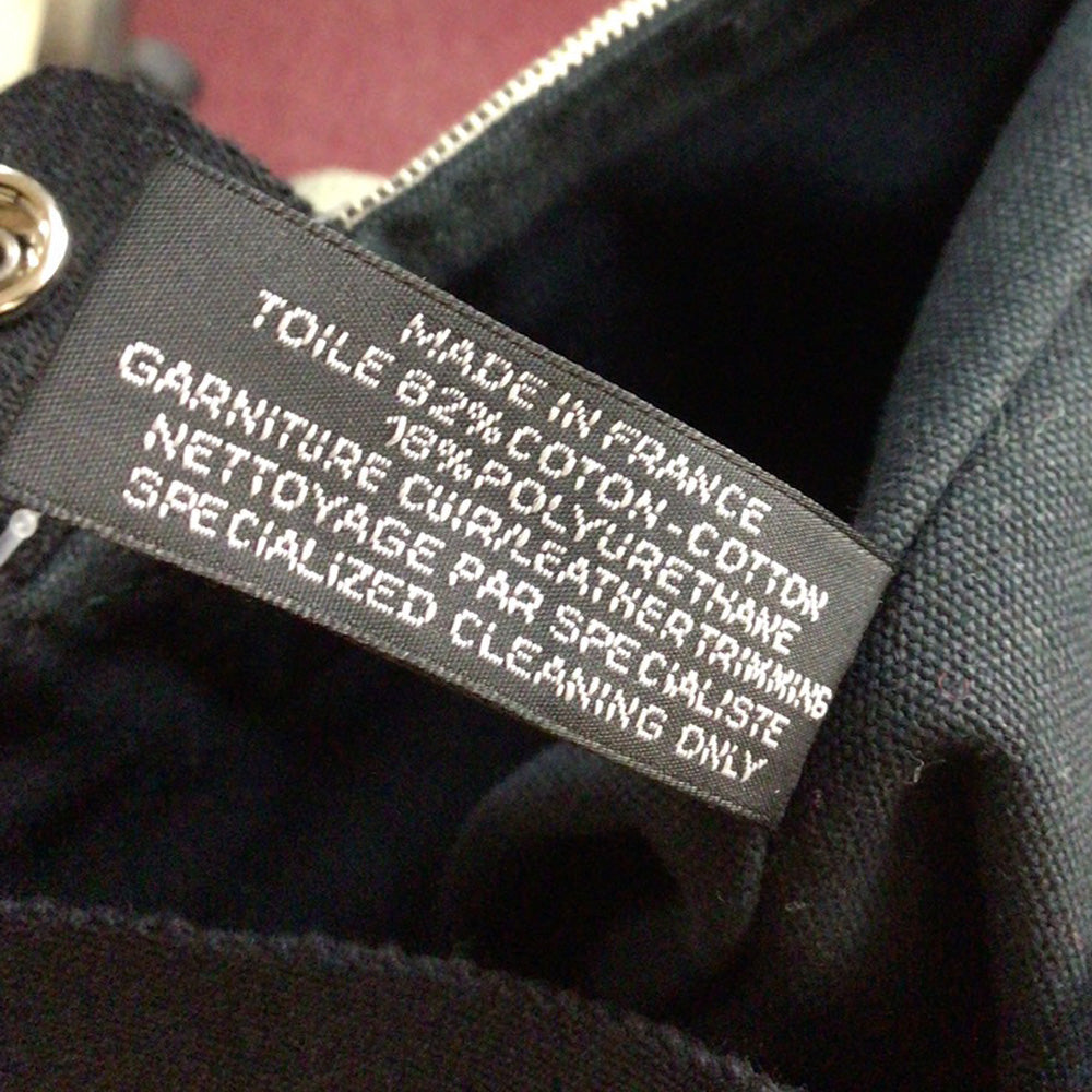 HERMES エルメス サクソーMM ハンドバッグ トワルアッシュ グレー