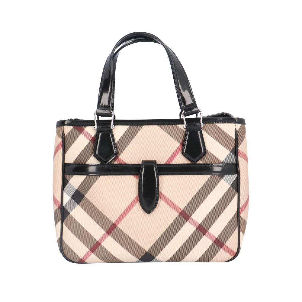 BURBERRY バーバリー ハンドバッグ PVC ベージュ レディース 中古 – 【公式】リサイクルキング オンラインショップ