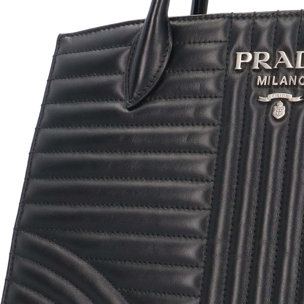 PRADA プラダ ダイアグラム ショルダーバッグ レザー ブラック レディース 中古 【ショッピングローン36回無金利対象】 –  【公式】リサイクルキング オンラインショップ