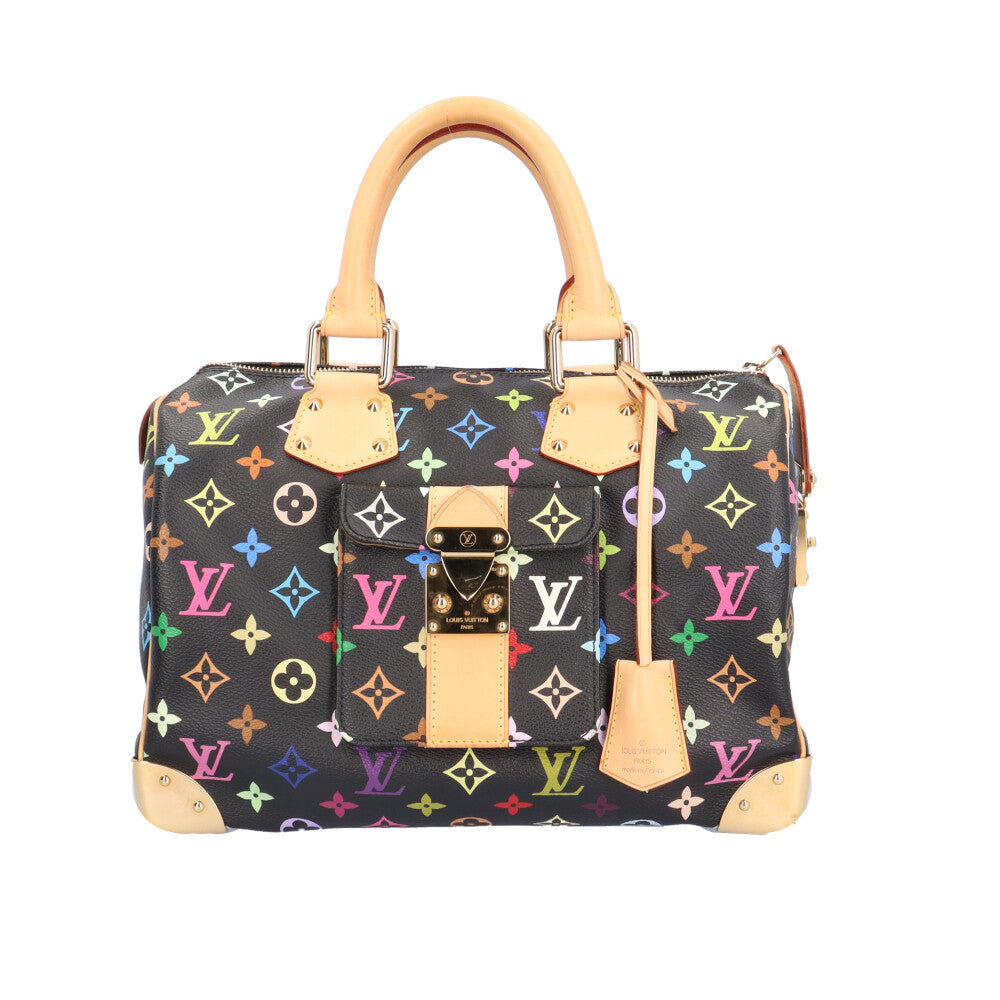 LOUIS VUITTON ルイヴィトン スピーディ30 モノグラムマルチカラー ハンドバッグ モノグラムマルチカラー ブラック レディース –  【公式】リサイクルキング オンラインショップ