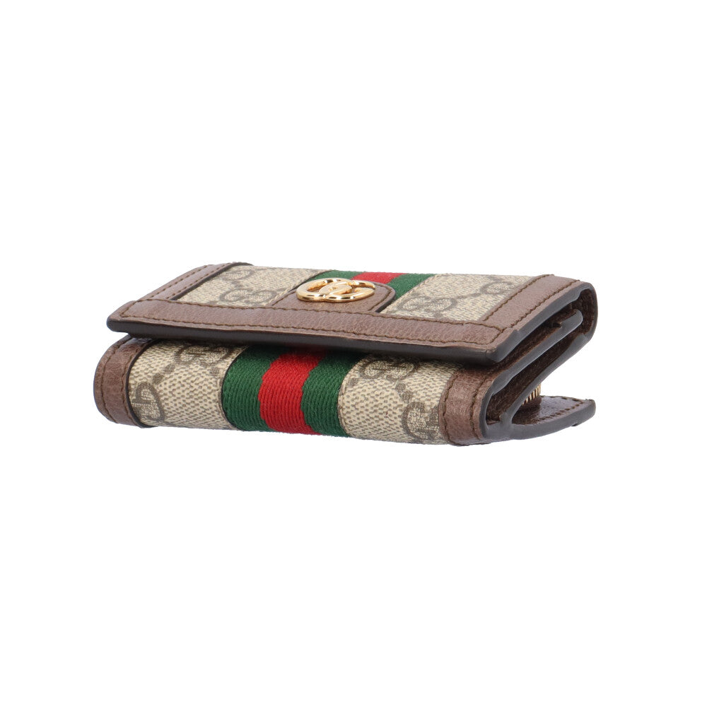GUCCI グッチ オフィディア 三つ折り財布 GGスプリームキャンバス ユニ