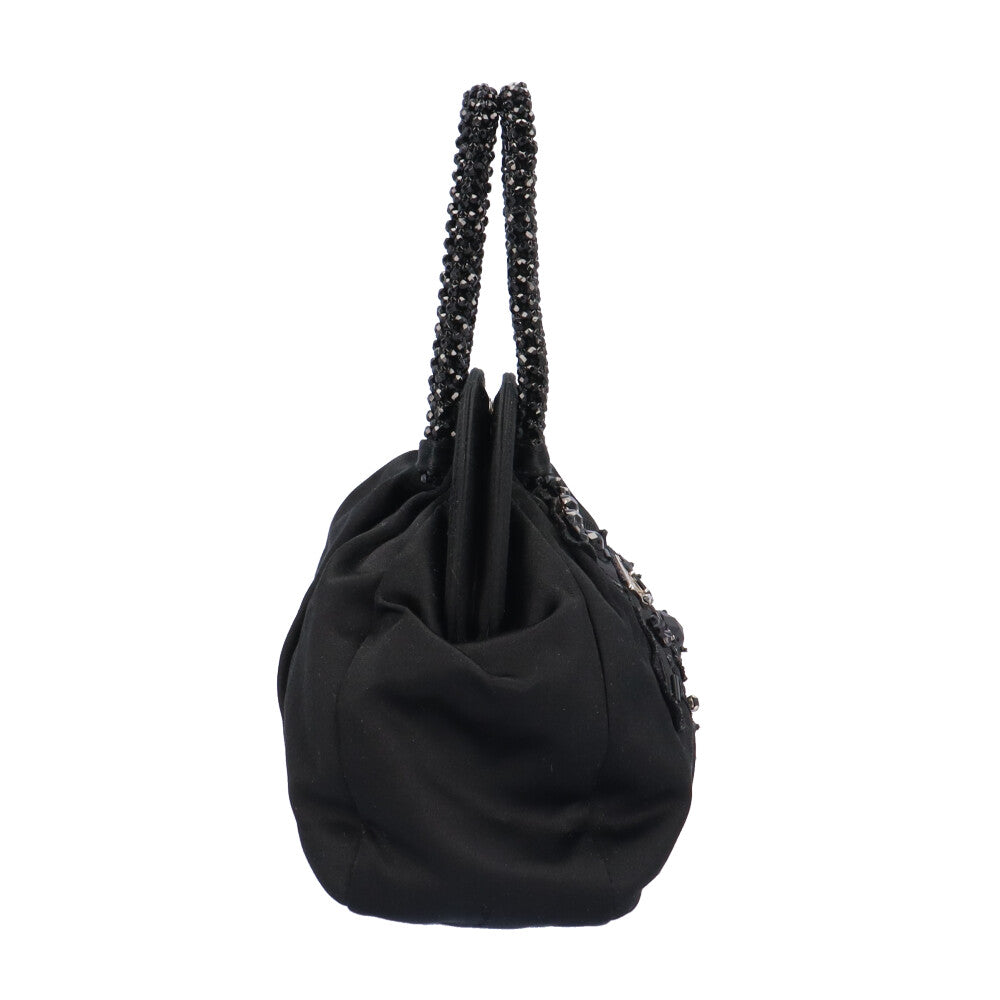 PRADA プラダ ハンドバッグ サテン ブラック レディース 中古 – 【公式 