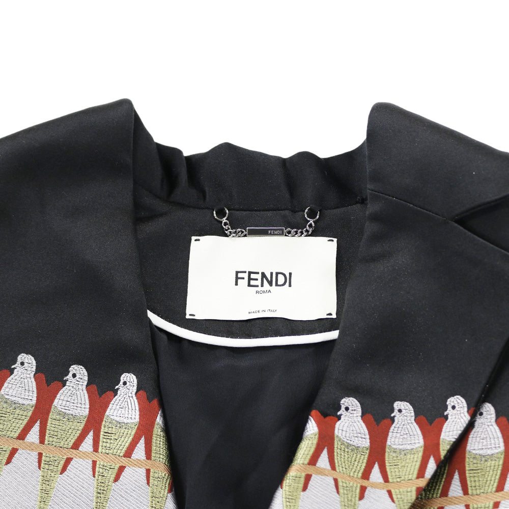 FENDI Tailored Jacket Silk Women's Used [36 Months Interest Free