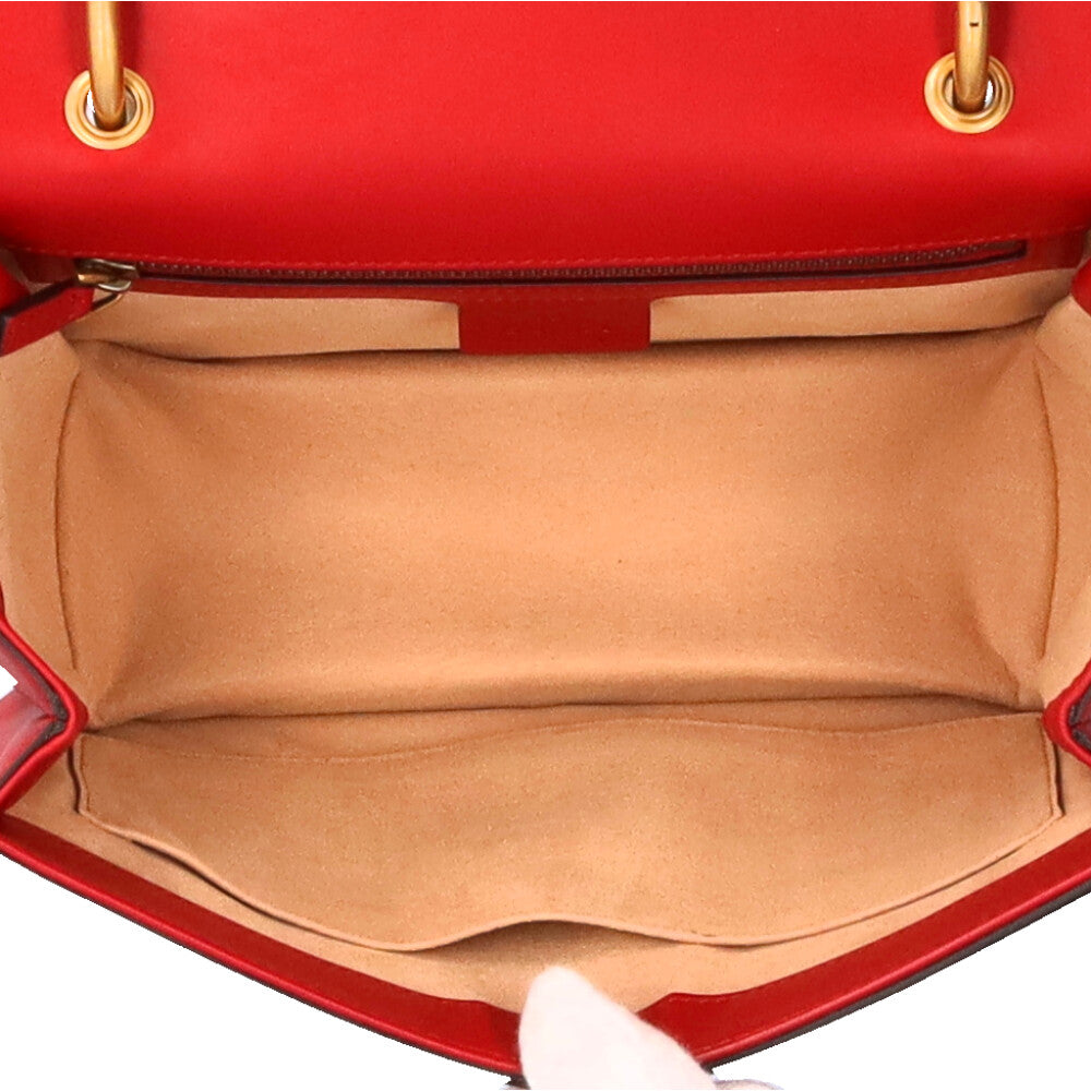 GUCCI グッチ クイーンマーガレット Bee ショルダーバッグ レザー
