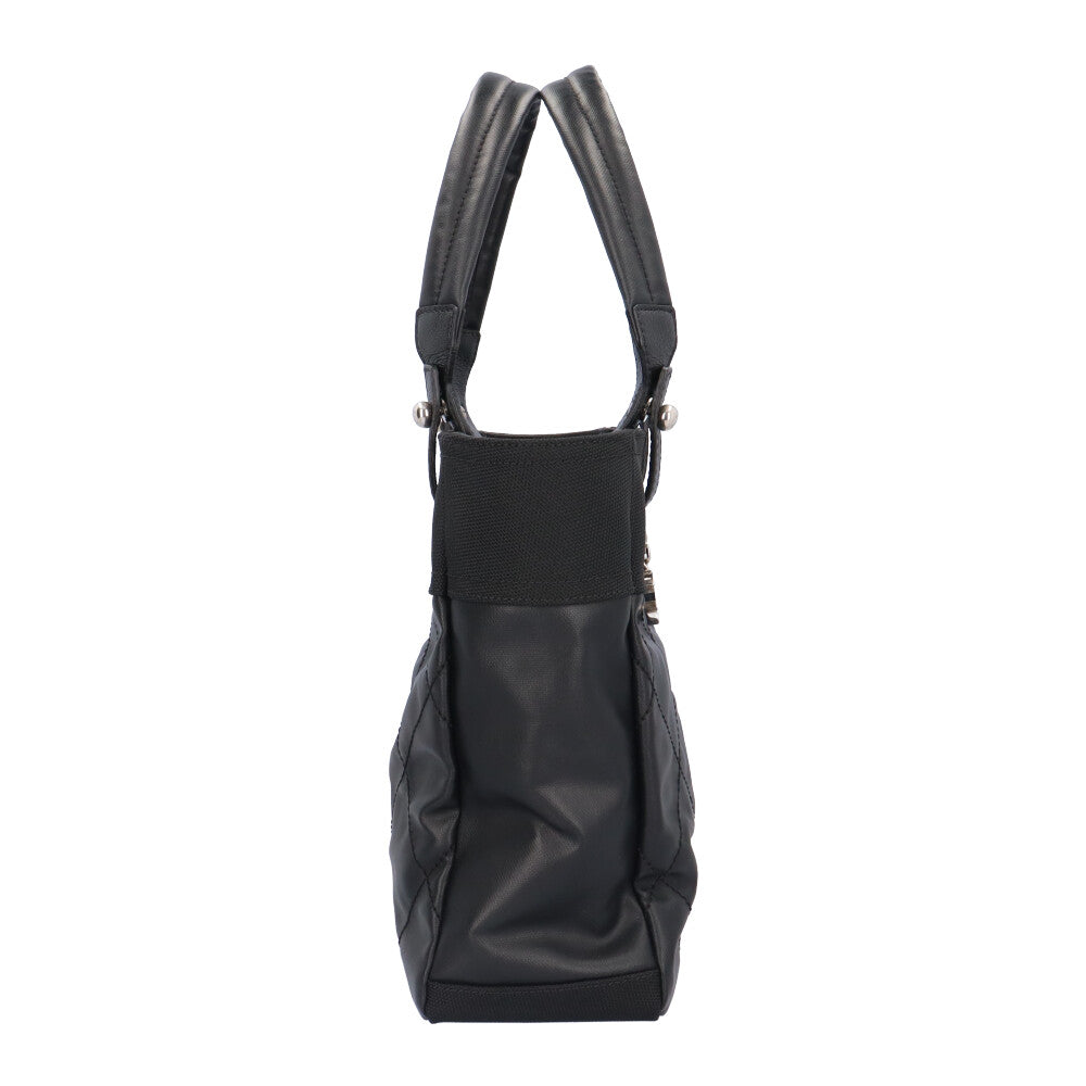 CHANEL シャネル パリビアリッツPM ハンドバッグ PVC ブラック