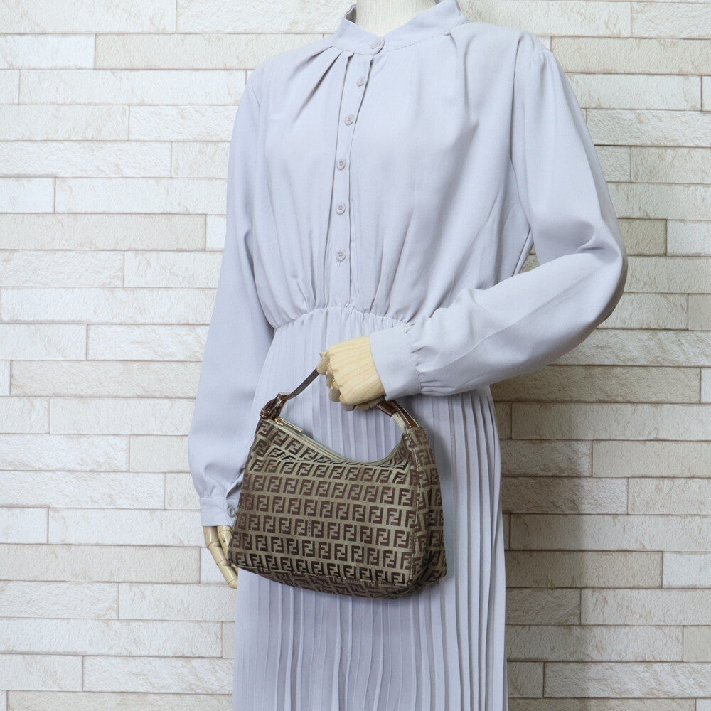 FENDI Zucchino handbag canvas beige ladies used – 【公式