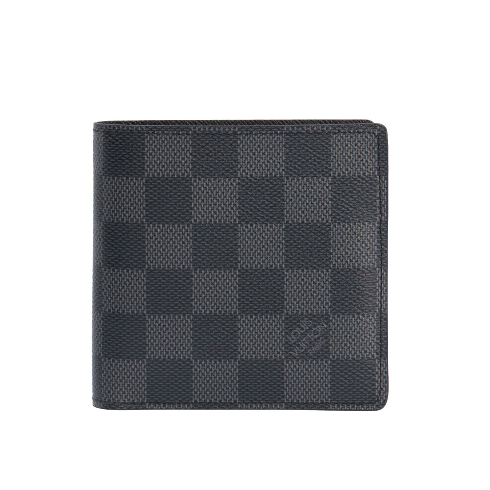 小物 Louis Vuitton Damier Bi-fold Wallet LOUIS VUITTON Louis Vuitton Marco Damier Graphite Bi-fold Wallet