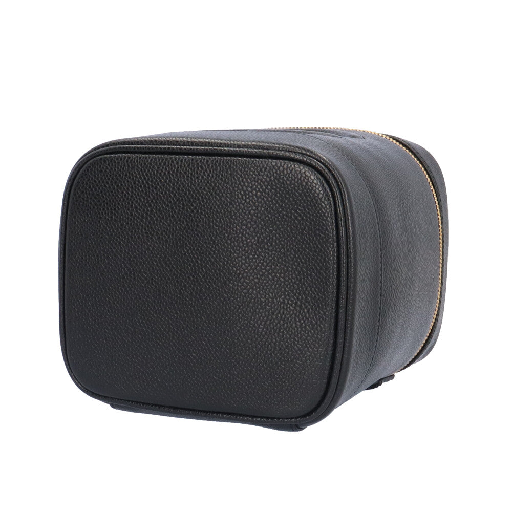 CHANEL シャネル 縦型バニティ ココマーク ハンドバッグ キャビア