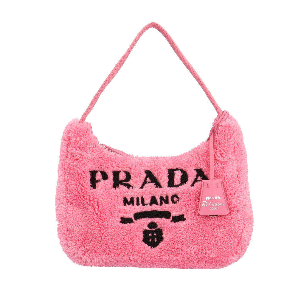 PRADA プラダ Re-Edition2000テリーミニバッグ ハンドバッグ ファブリック ピンク レディース 中古 【ショッピングローン –  【公式】リサイクルキング オンラインショップ