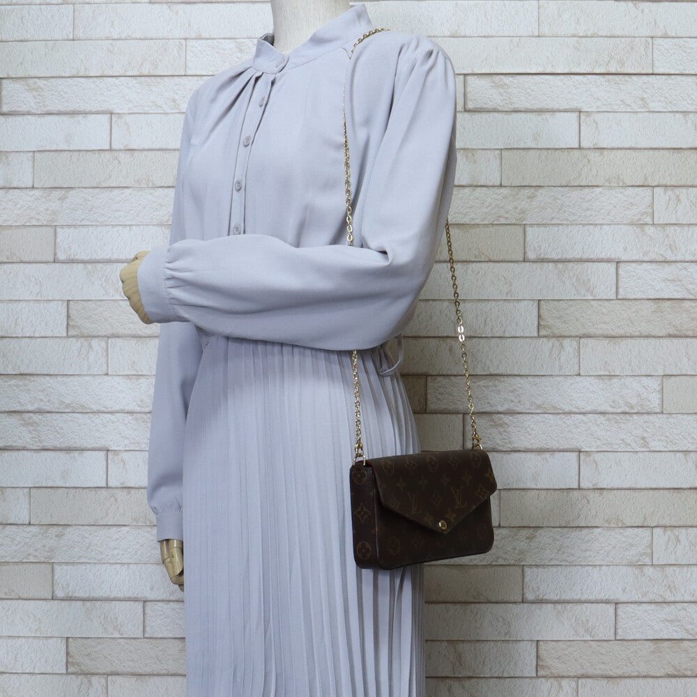 ルイヴィトン ポシェットフェリシー モノグラム ショルダーバッグ ルイ