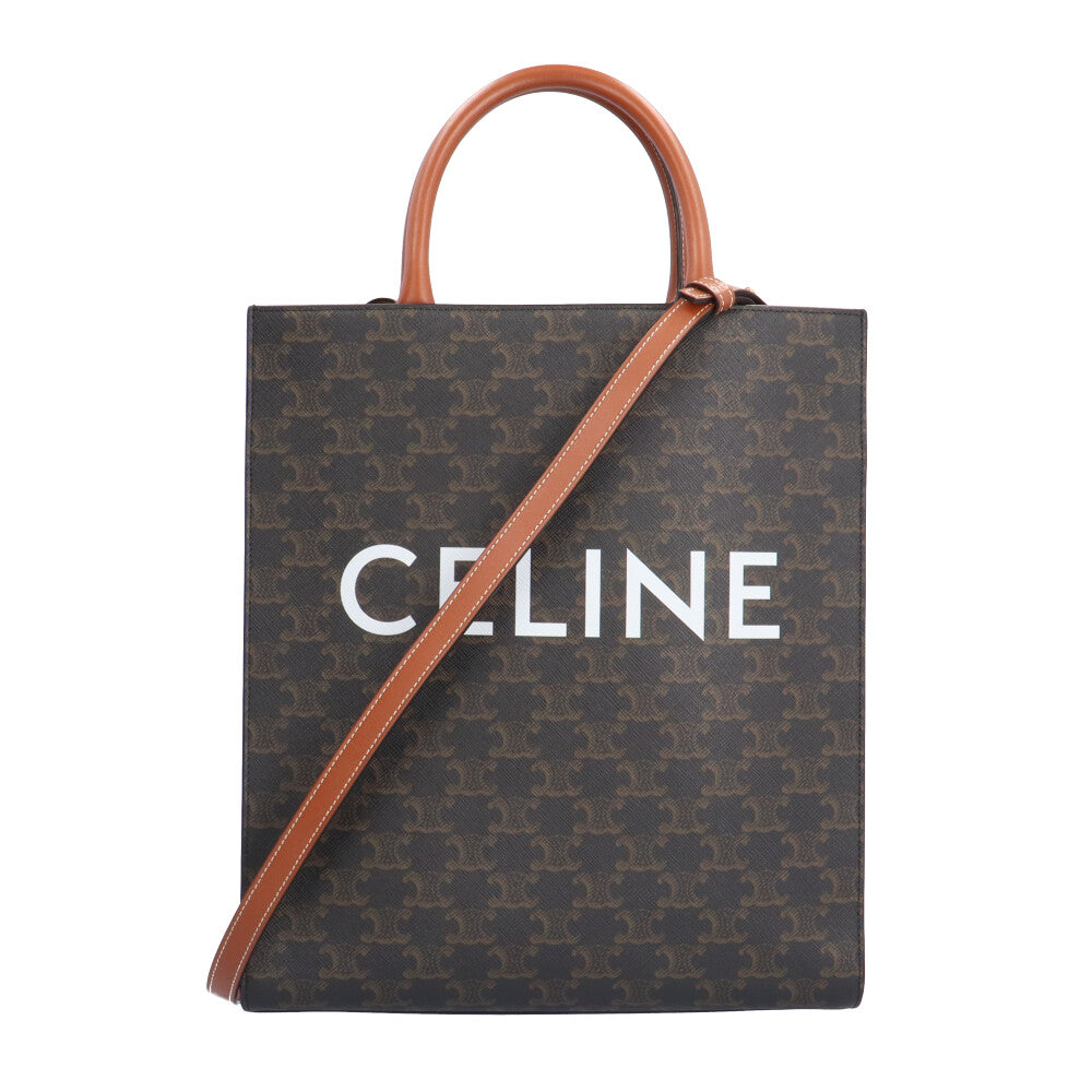 CELINE セリーヌ スモールバーティカルカバ トリオンフ ショルダーバッグ コーティングキャンバス ブラウン レディース 中古 –  【公式】リサイクルキング オンラインショップ