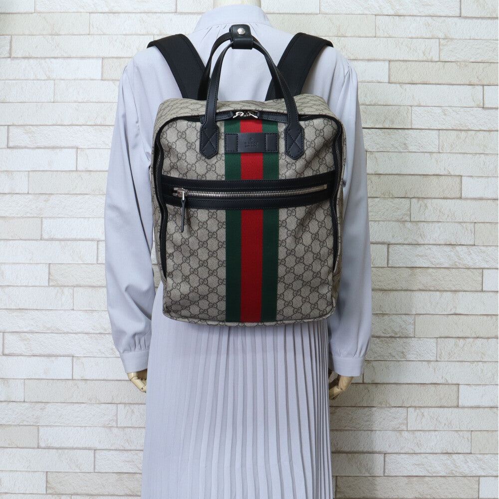 GUCCI グッチ GGスプリーム シェリーライン リュック