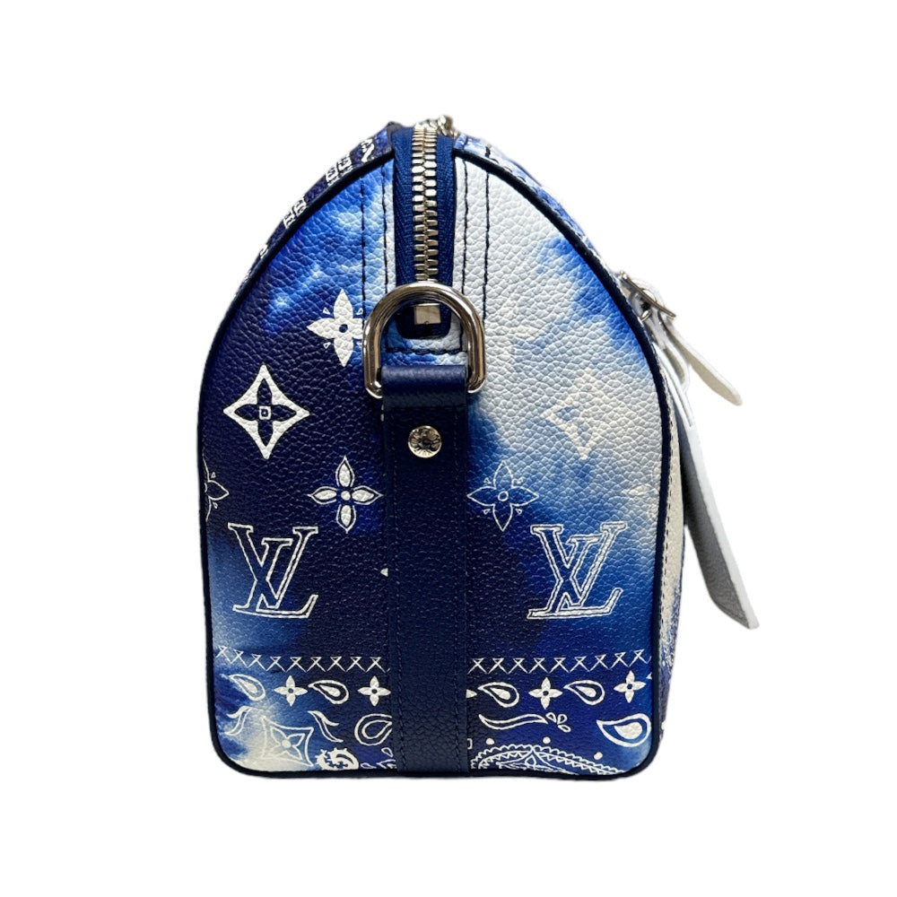 LOUIS VUITTON ルイヴィトン シティ キーポル モノグラムバンダナ ショルダーバッグ ブルー メンズ 中古 – 【公式】リサイクルキング  オンラインショップ