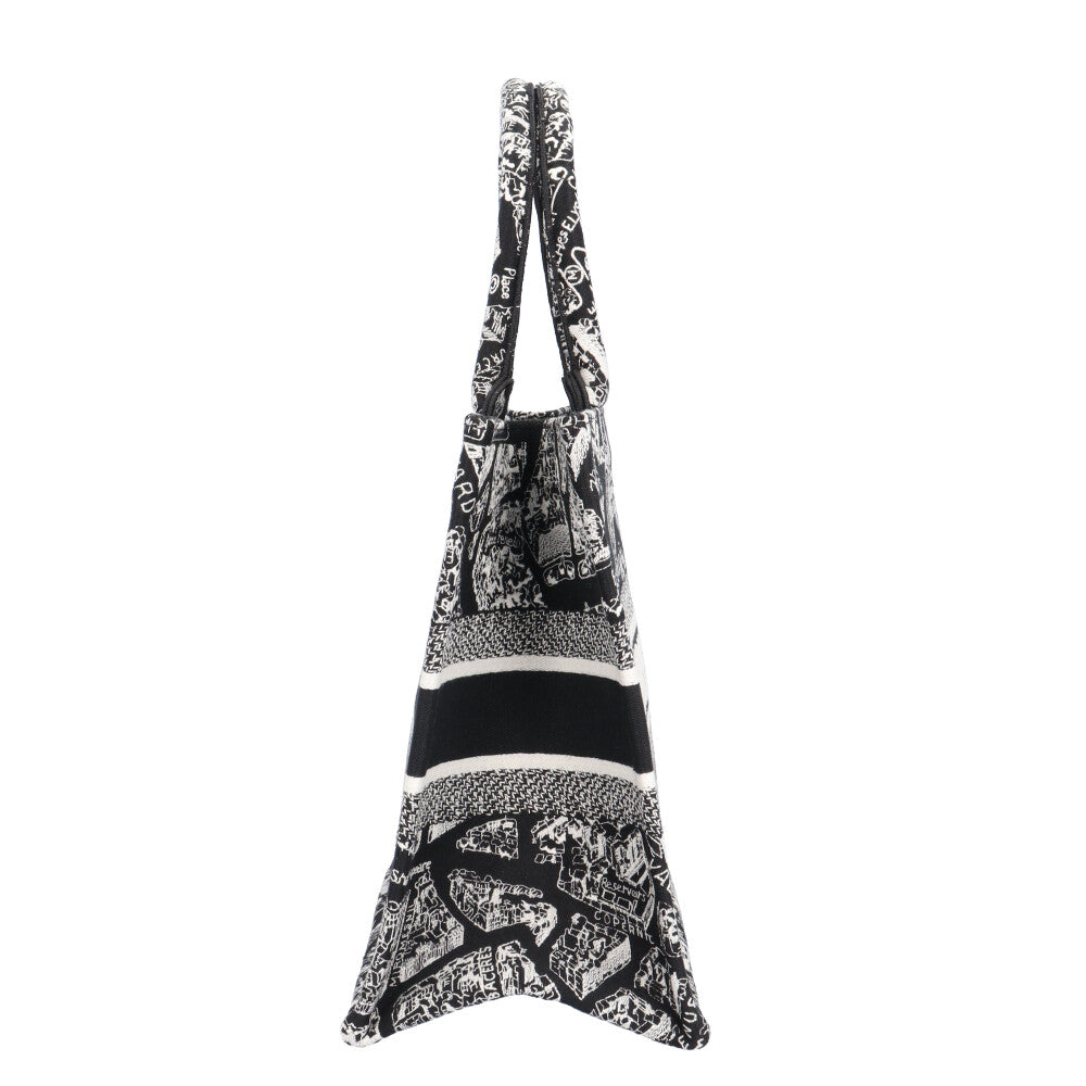 Dior Plan de Paris Book Tote Medium Embroidered Tote Bag Canvas