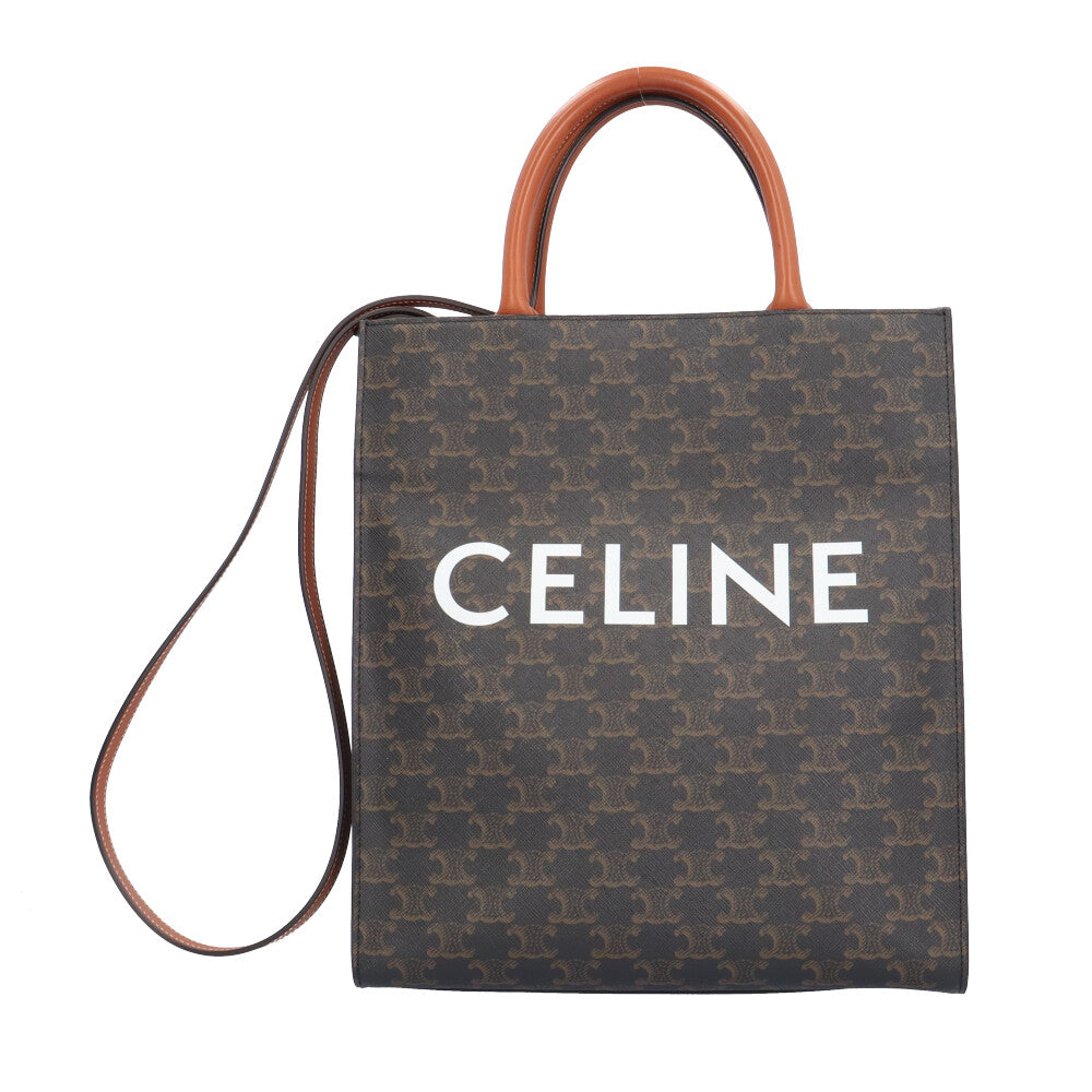 CELINE セリーヌ バーティカルカバスモール トリオンフ ショルダーバッグ コーティングキャンバス ブラウン レディース 中古 –  【公式】リサイクルキング オンラインショップ