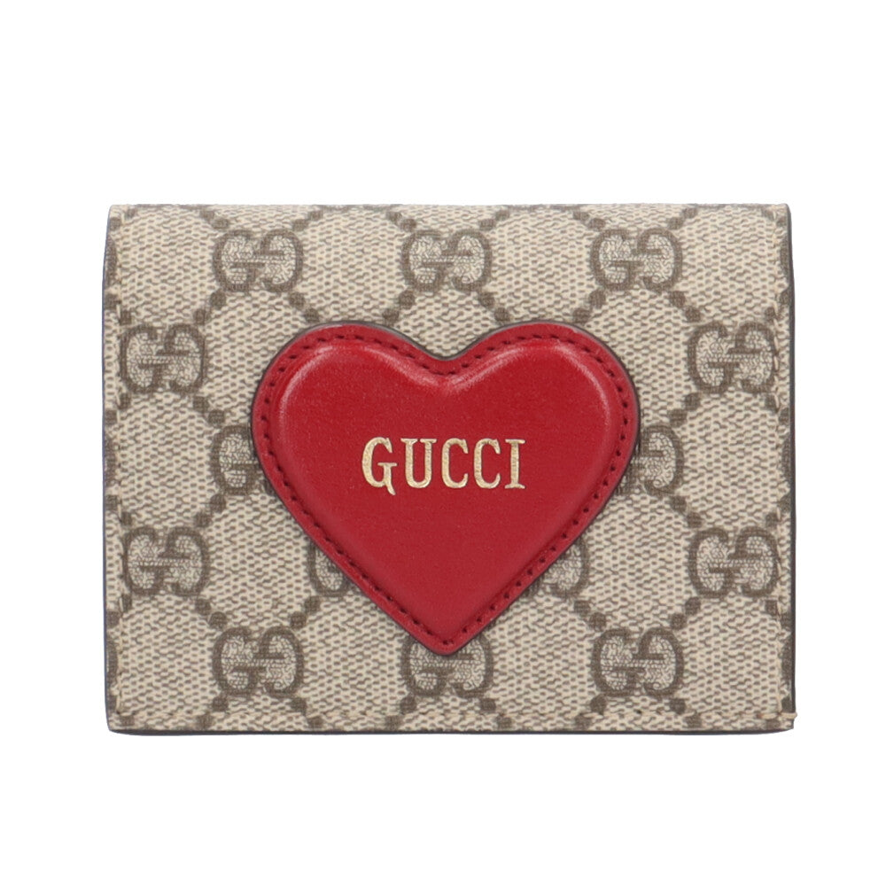 Heart Gucci Small Wallets Gucci Gucci Heart Motif GG Sprm Bi -fold