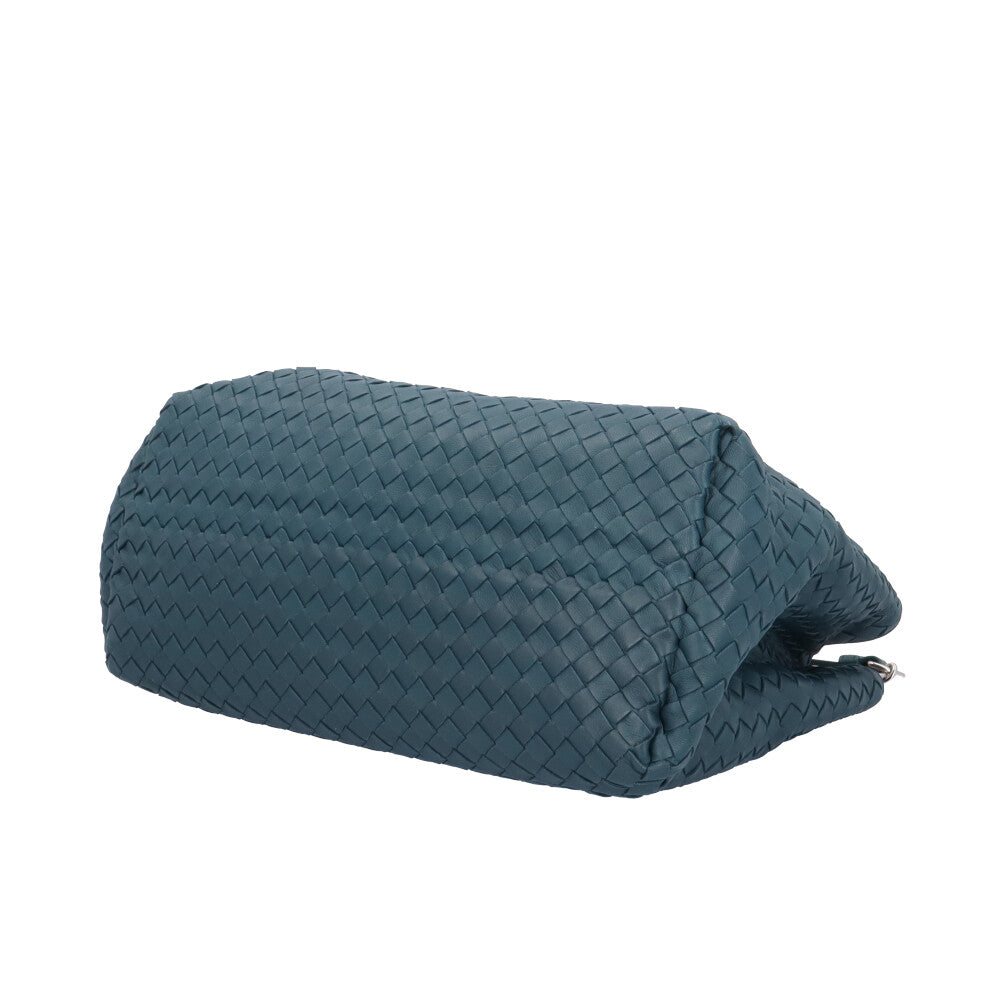 BOTTEGAVENETA Bottega Veneta Intrecchart Tote Bag Blue Ladies Used