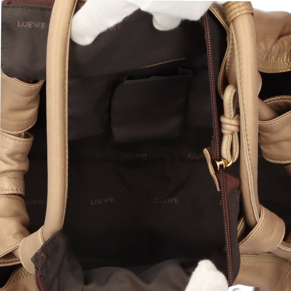 LOEWE ロエベ ナッパアイレ ハンドバッグ レザー ゴールド レディース