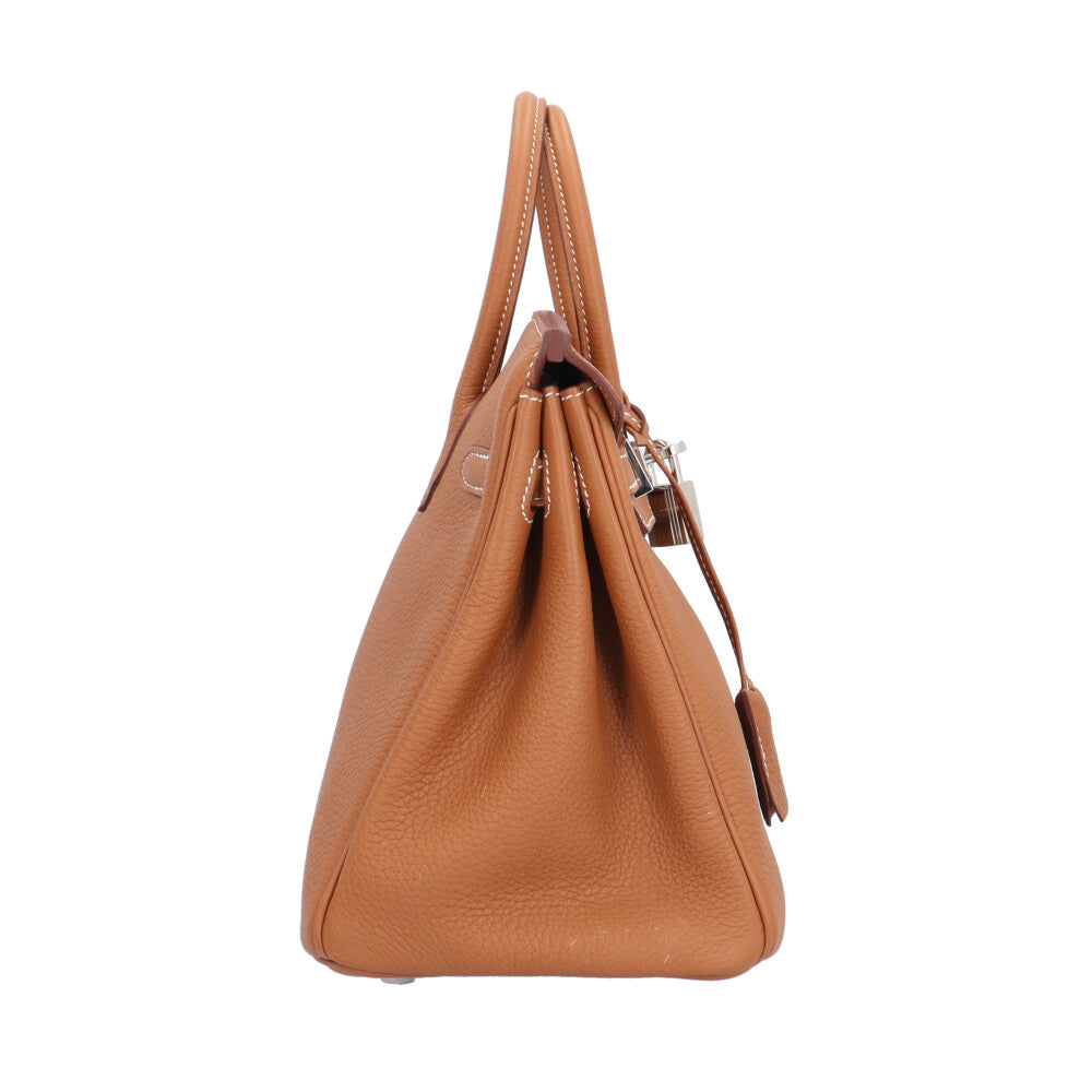 値*ら様 Hermès ベージュ ブラウン ハンドバッグ 銀行振込専用商品】Hermes バーキン クシュベルレザー