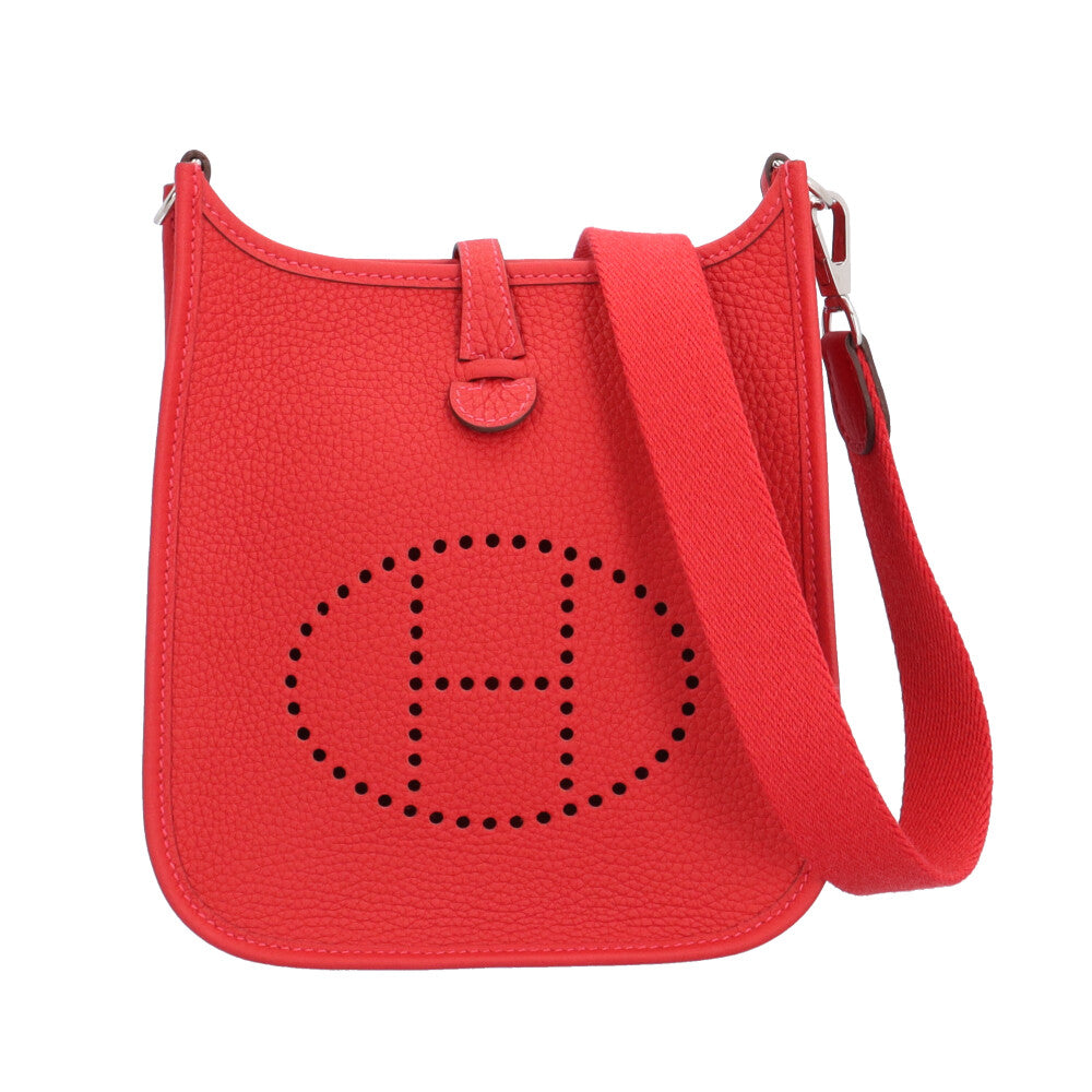 HERMES エルメス エブリンTPM ショルダーバッグ トゴ レッド