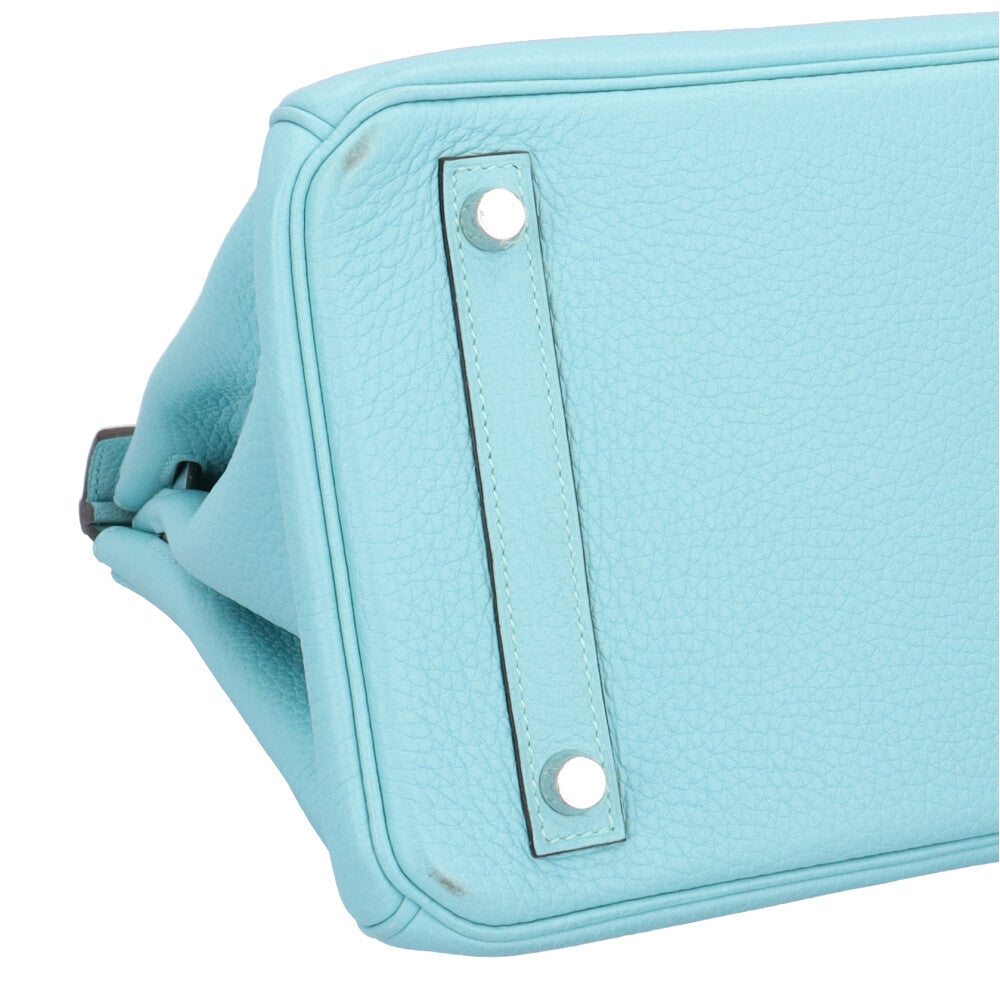 エルメス バーキン30 ハンドバッグ レザー ブルー レディース HERMES  中古  R&Kリサイクルキング HERMES エルメス バーキン30 ハンドバッグ レザー ブルー レディース