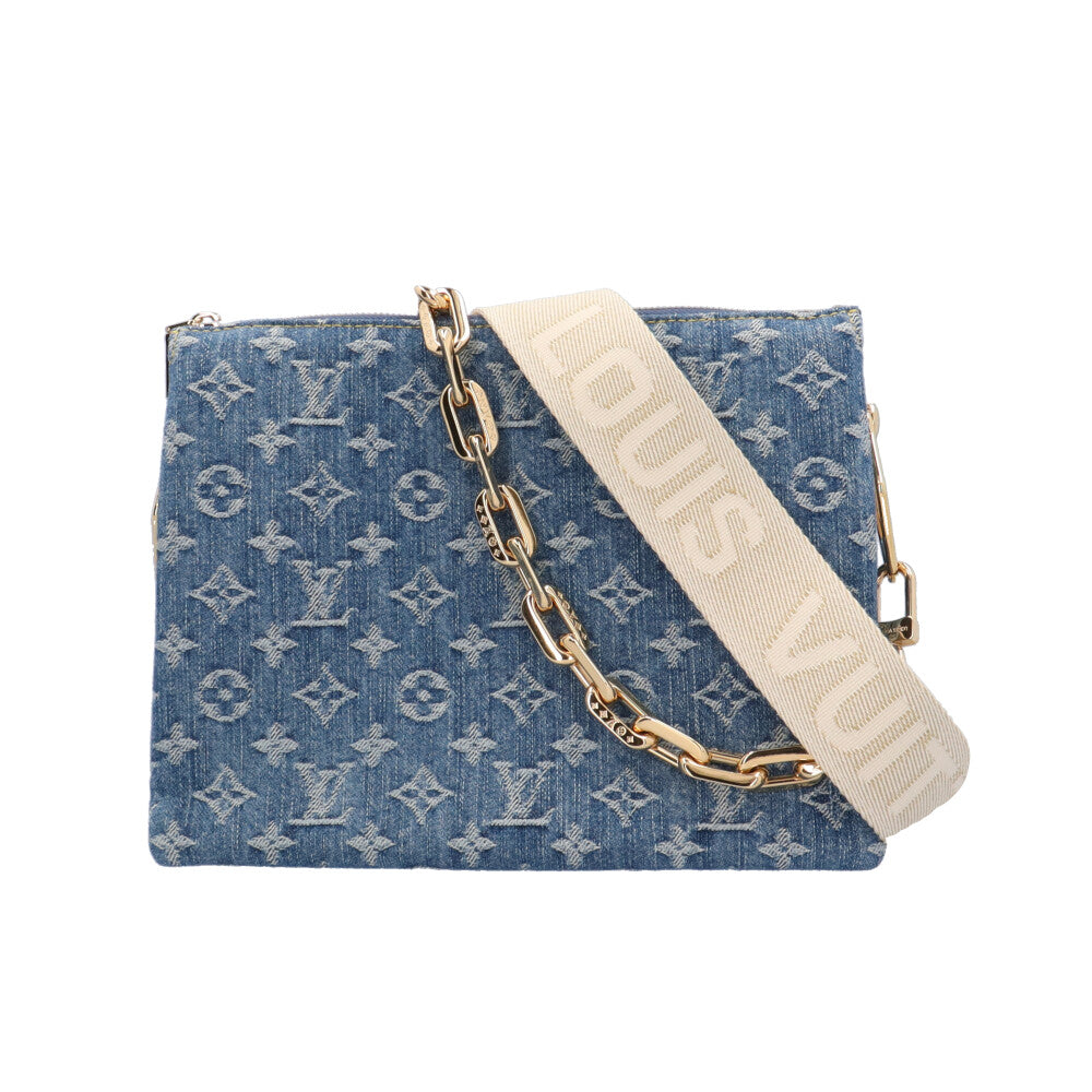 LOUIS VUITTON ルイヴィトン クッサンPM モノグラムデニム ショルダーバッグ モノグラムデニム ブルー レディース 中古 –  【公式】リサイクルキング オンラインショップ