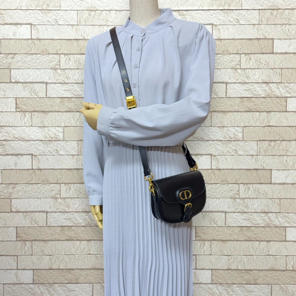 Dior ディオール ボビー スモール ショルダーバッグ レザー ブラック