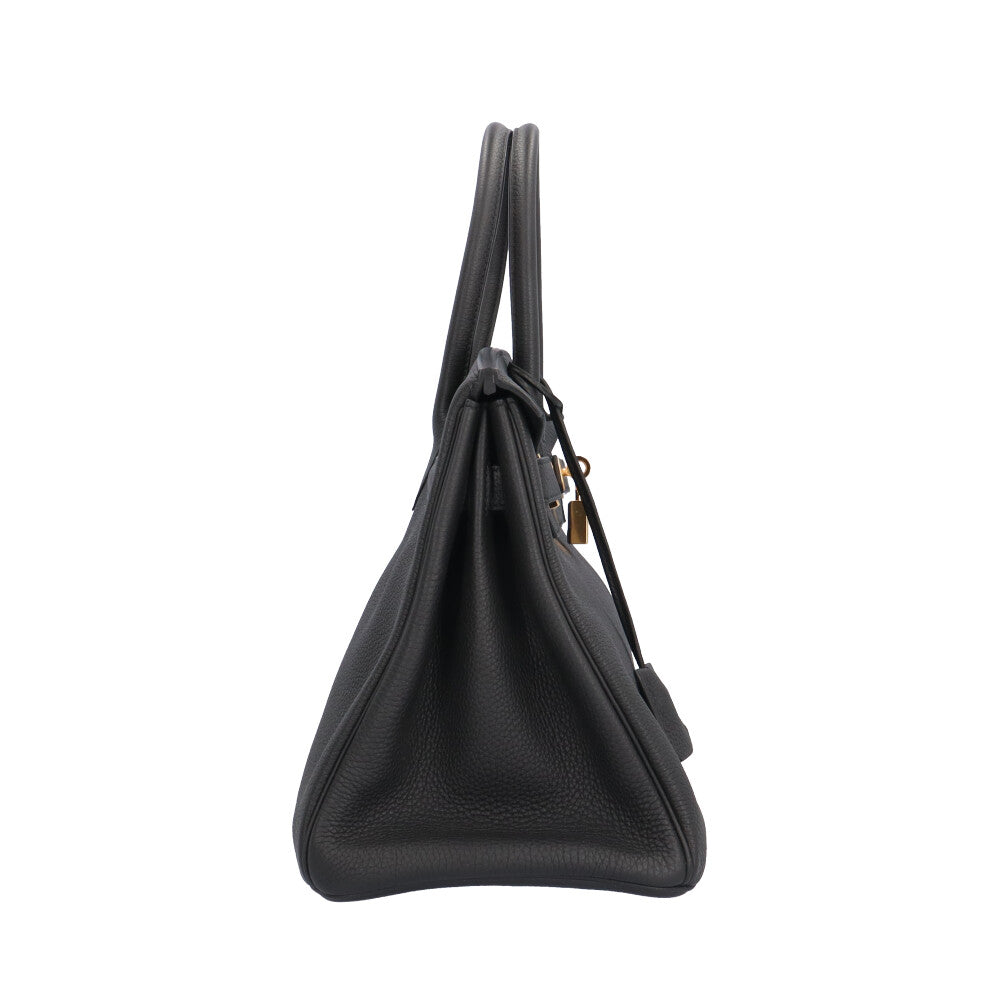 HERMES エルメス バーキン30 ハンドバッグ レザー ブラック レディース