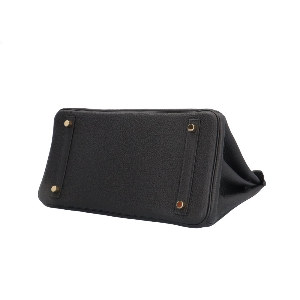 HERMES エルメス バーキン30 ハンドバッグ レザー ブラック レディース