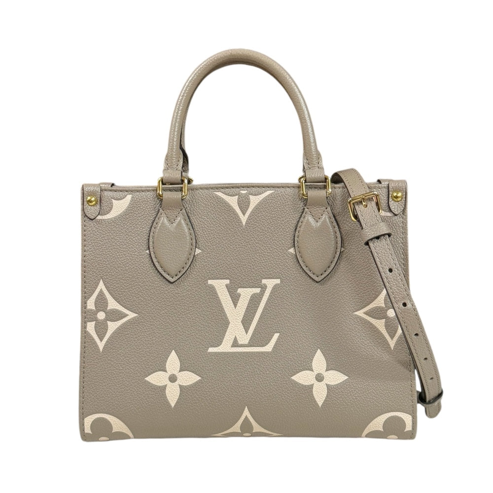 LOUIS VUITTON ルイヴィトン オンザゴーPM バイカラーモノグラムアンプラント ショルダーバッグ ベージュ レディース 中古 –  【公式】リサイクルキング オンラインショップ