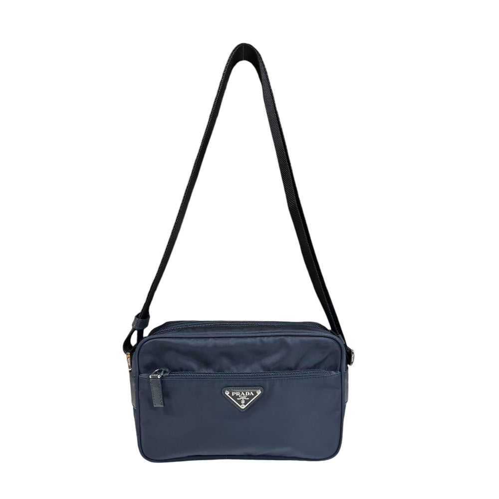 PRADA プラダ ショルダーバッグ ナイロン ネイビー ユニセックス 中古
