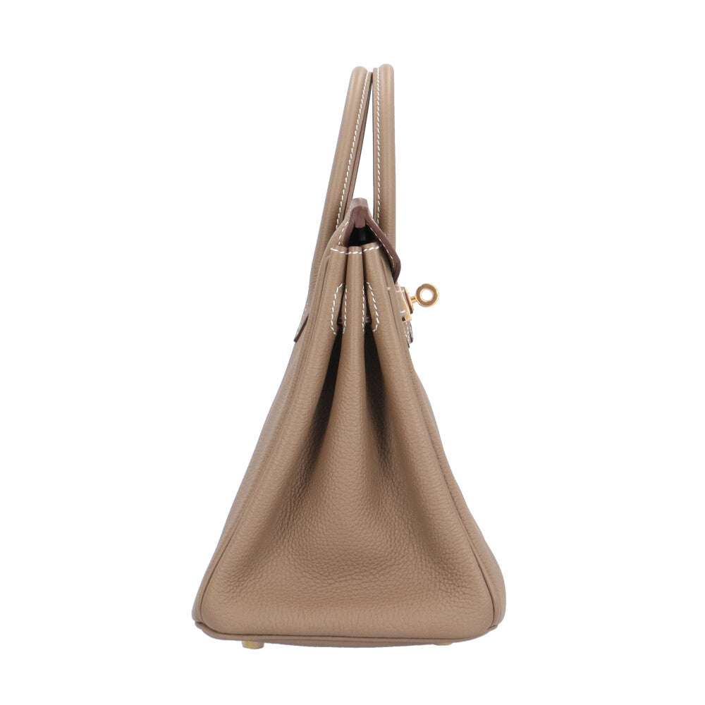 HERMES エルメス バーキン25 ハンドバッグ レザー ベージュ