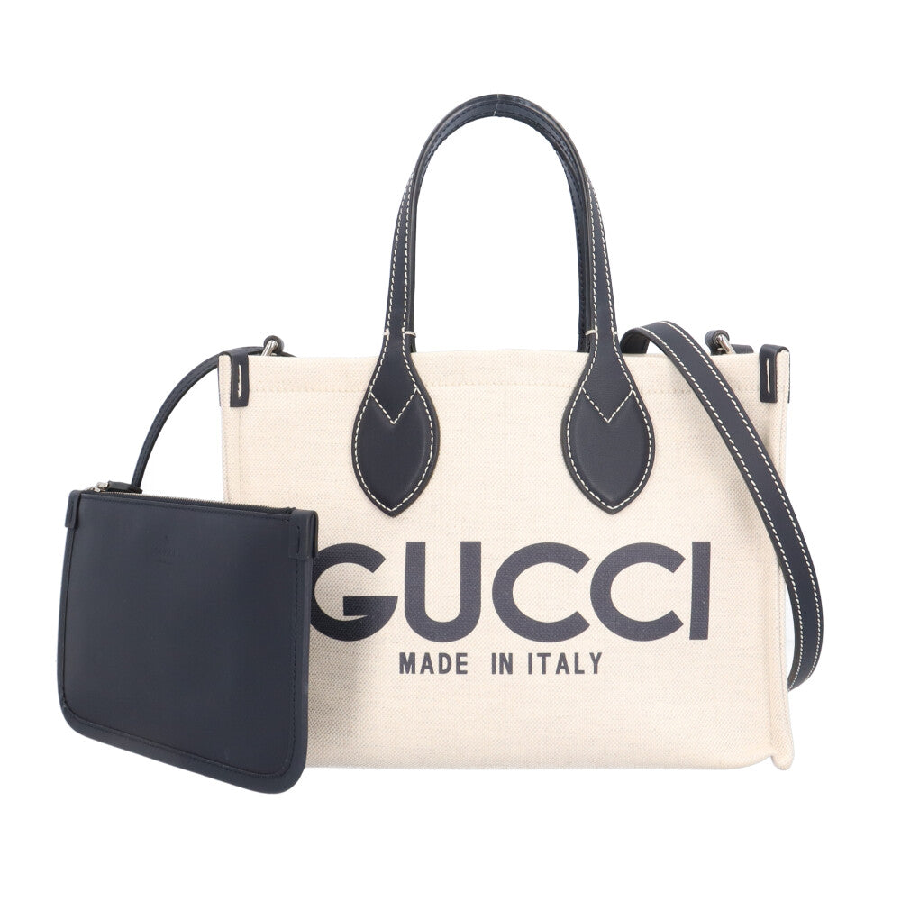 GUCCI グッチ 日本限定 プリントトートミ二 トートバッグ キャンバス