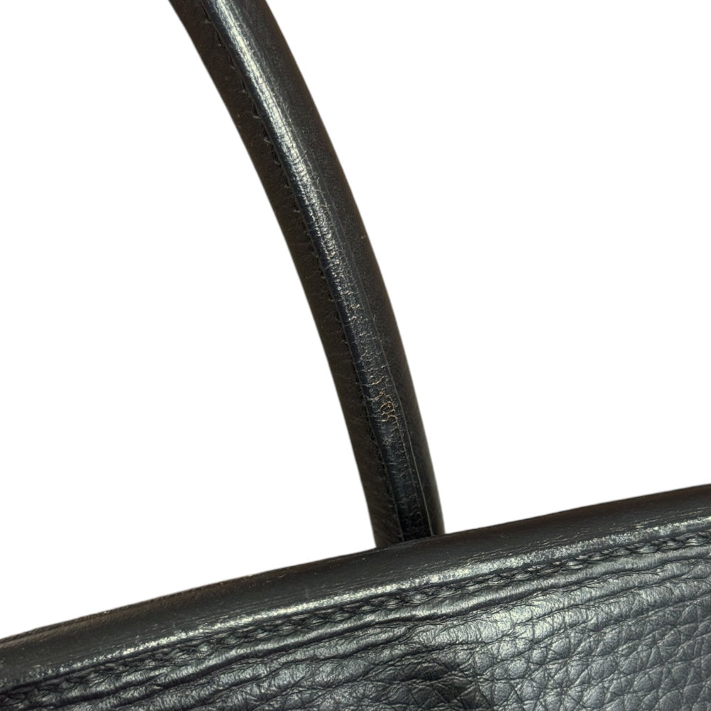 HERMES Hermes Birkin 35 Handbag Leather Black Ladies Used