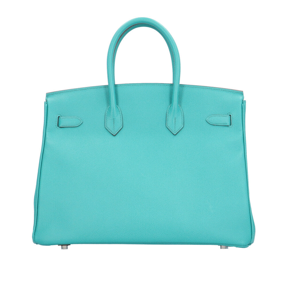 HERMES Hermes Birkin 35 Handbag Vo Epson Blue Ladies Used – 【公式