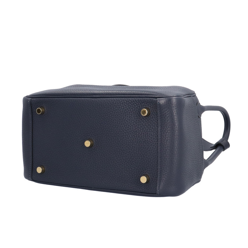 HERMES エルメス リンディ26 ショルダーバッグ レザー ネイビー